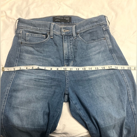 Veronica Beard Sheridan Exaggerated Flare High Rise Jeans 35” Inseam Size 30 - Picture 9 of 12